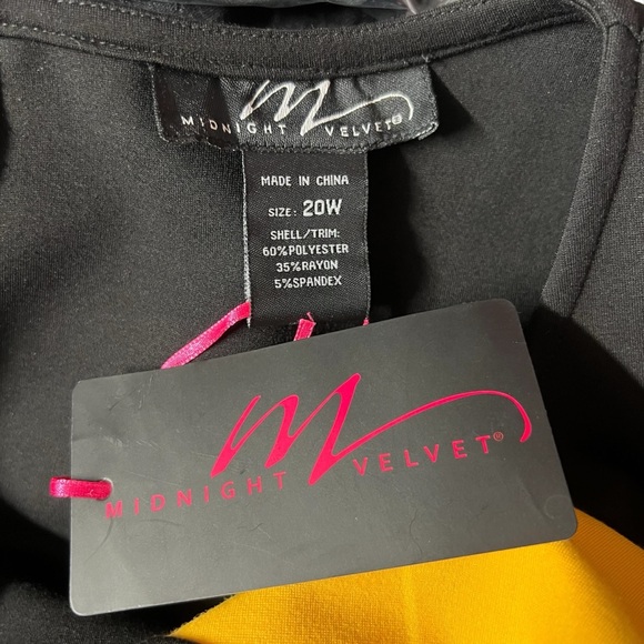 Midnight Velvet NWT - Womens Classy MIDI Dress Sz. 20W - Picture 2 of 3